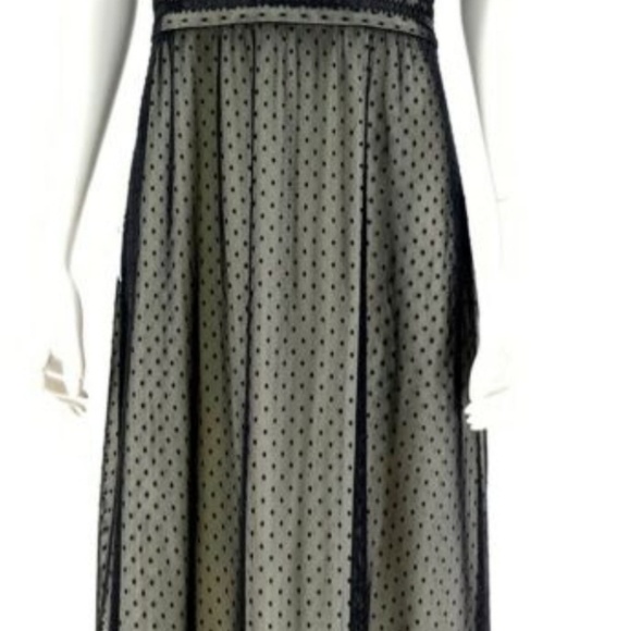 Black overlay with polkadots formal - Picture 3 of 3